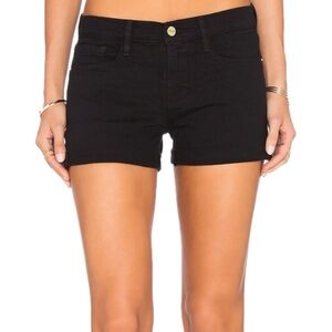 Frame Denim Le Cut Off Shorts in Black